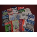 Collection of 1950's to 1960's football match day programmes, including Arsenal, Bury, West Brom,