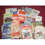 Collection of c.1950's to 1960's football match day programmes including Leyton Orient, Leicester