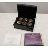 2014 Bradford Exchange Crowning Moments of Queen Elizabeth II coin collection, comprising 18 gold