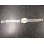 Tissot Seastar quartz wristwatch with day date, stainless steel case on original stainless steel