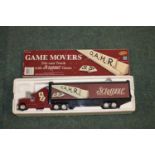 Boxed Game Movers diecast truck with Hasbro Collectors Scrabble game (complete)