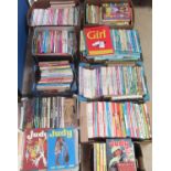 Ten Boxes of Girls children's annuals such as Judy, Bunty for Girls,Blue Jeans,etc from the 1970s-