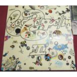 Selection of six Led Zeppelin albums - Led Zeppelin, Led Zeppelin II, Led Zeppelin III, Houses Of