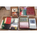 Six boxes of books relating to travel, history and fiction