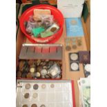 Collection of coins including 2007 Diamond Wedding crown, brilliant uncirculated crown in folder,