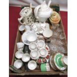 Various ceramics including Royal Albert style miniature two person tea service, Copeland Spode