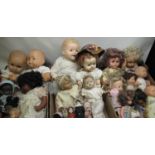 Two Zapf Baby Born dolls and a collection of early C20th and later dolls (3 boxes)