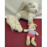 Merrythought Ironbridge Shropshire, plush soft toy cat, H26cm, Merrythought pig and Merrythought
