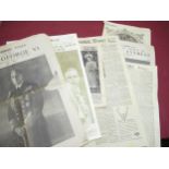 Selection of 16 broadsheet newspapers, 1897-1963, incl. Daily Mail 1897 Diamond Jubilee, Daily