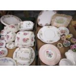 Collection of various ceramics incl. Victorian wash bowl, three Royal Worcester coasters and two