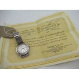 Mid 1960's Gerard hand wound wristwatch, stainless steel case on expanding bracelet, screw off