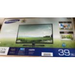 Samsung 89cm 1080p LED TV, boxed with remote