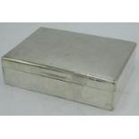Victorian hallmarked Sterling silver table cigarette box with cedar lined divided interior by SS&Co,