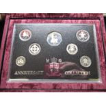Royal Mint 1996 UK silver anniversary collection proof coin set