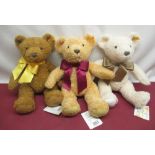 Steiff Cosy Year bears 2017, H34cm, 2018, H34cm and 2019, H34cm, all with tags (3)