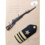 US WW2 period post exchange letter opener in the form of an M1 Garand together with a US Navy