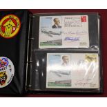 RAF Museum HA Series FDCs, majority c1970s and with some very good signatures to inc. Douglas Bader,