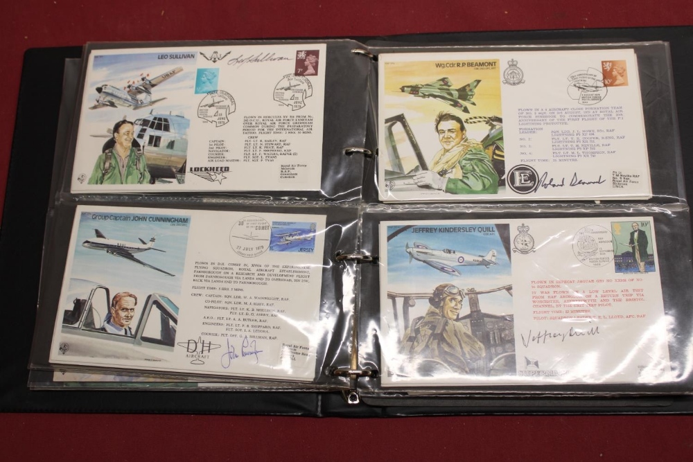 Folder of 1970s to 1980s aviation FDCs, majority signed by pilots or officials including two - Image 4 of 5
