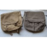 Two large 1942 and 1943 British backpacks (2)
