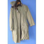 USA WWII GI winter jeep coat with detachable hood, fully lined with faux fur, two hand warming