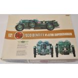 Airfix 1/12 Bentley Blower, 4 and a half litre. Kit unstarted, all parts still factory sealed.