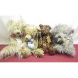 Collection of Silver tag bears by Suki including Dylan Bear, limited edition 120/1500, H50cm, Thomas