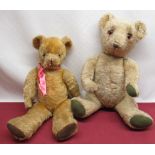 C1950's Dean's Childsplay Toys teddy bear in blonde mohair with jointed arms and legs, H52, and