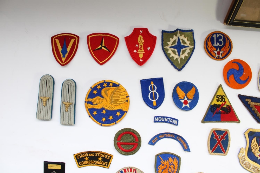 Good collection of US military regimental and squadron cloth badges and patches, mainly WW2 era - Image 2 of 8