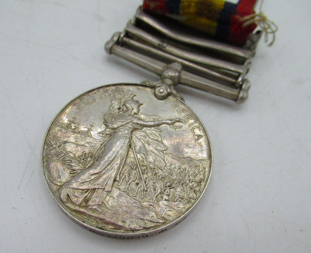 Queen's South Africa medal with Wittebergen Transvaal and Cape Colony clasps, awarded to 3248 Pte. - Image 3 of 5