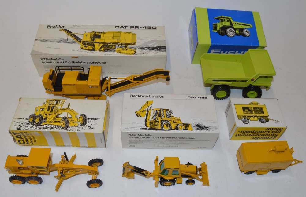 Boxed industrial machinery models, mostly Caterpillar, four by NZG Modelle including PR450 - Image 2 of 8