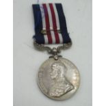 George V military medal (MM) awarded to 45132 PTE L. French 16/lond.r