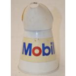 Small vintage oil can by Mobil, 500ml, H17cm