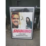 Framed poster of The Shinning- Stanley Kubrick movie
