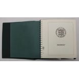 Guernsey Lindner Stamp album 1991-1999, mint and unused with hinged duplicates (500+) together