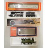 Two boxed Hornby OO gauge railway trains, railway engines, including 62700 Yorkshire, Lima LNER tank