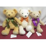 Steiff Cosy Year bears 2014, H38cm, 2015, H38cm and 2016, H35cm, all with tags (3)