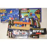 Large collection of mostly boxed Tomy train models, play sets, accessories, etc