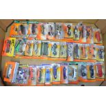 Over 120 diecast model vehicles, including Matchbox, Majorette, Cararama, etc (still sealed; some