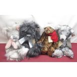 Collection of Silver tag bears by Suki including Amelia Bear, limited edition 1378/1500, H50cm,