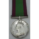 Afghanistan 1878 - 80 campaign medal awarded to 10E/707LCE Corpl. J. Mead 2/14th Regt.
