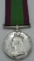 Afghanistan 1878 - 80 campaign medal awarded to 10E/707LCE Corpl. J. Mead 2/14th Regt.