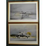 2 framed prints by Micheal Rondot. "Tornado F3" Artists Proof 169/200, signed by artist, 75.4cm x