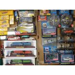 Collection of die cast Corgi James Bond models, modern reproduction dinky toys and catalogue, 3