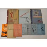 Collection of WWII era mostly USAAF training manuals, and also a number of modern reproduction Air