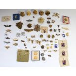 Large selection US military insignia, badges, titles, pips etc. Mostly WW2 era with a small few