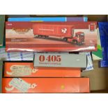 Collection of diecast model trucks including Corgi, Tekno, Stetter, etc (all A/F except Corgi