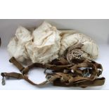 WW2 period silk parachute (dimensions unknown and no rig) together with an Irvin Air Chute parachute