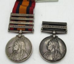 Queen's South Africa medal, South Africa 1902 Transvaal Orange Free State & Cape Colony clasps,