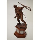 Danbury Mint painted resin sculpture of a British soldier titled "Desert Victor, WWII, 1942", with