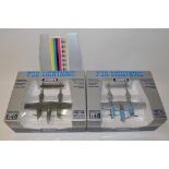 2x Franklin Mint 1/48 Die-cast model aircraft. BIIB278 Art 98112. P-38 Lightning USAAF WWII Aces.